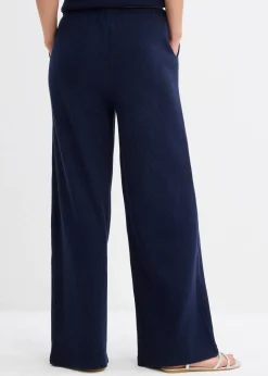 Pantalon 100% coton texturé