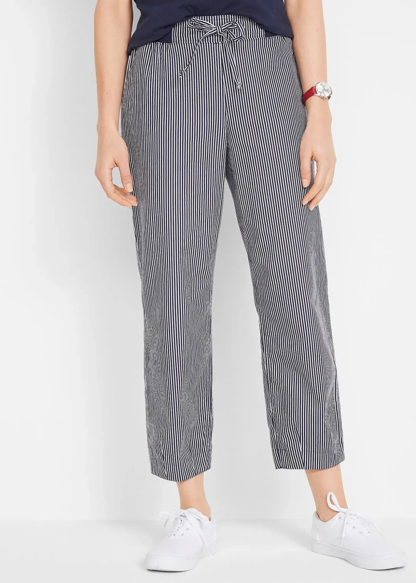 Pantalon 7/8 en lin mélangé