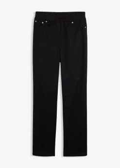 Pantalon à enfiler avec taille confortable, Straight