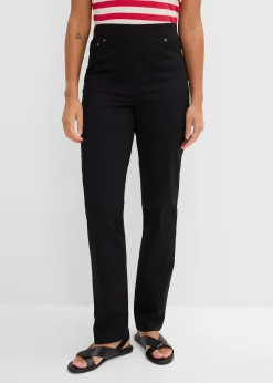 Pantalon à enfiler avec taille confortable, Straight