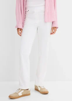 Pantalon à enfiler avec taille confortable, Straight