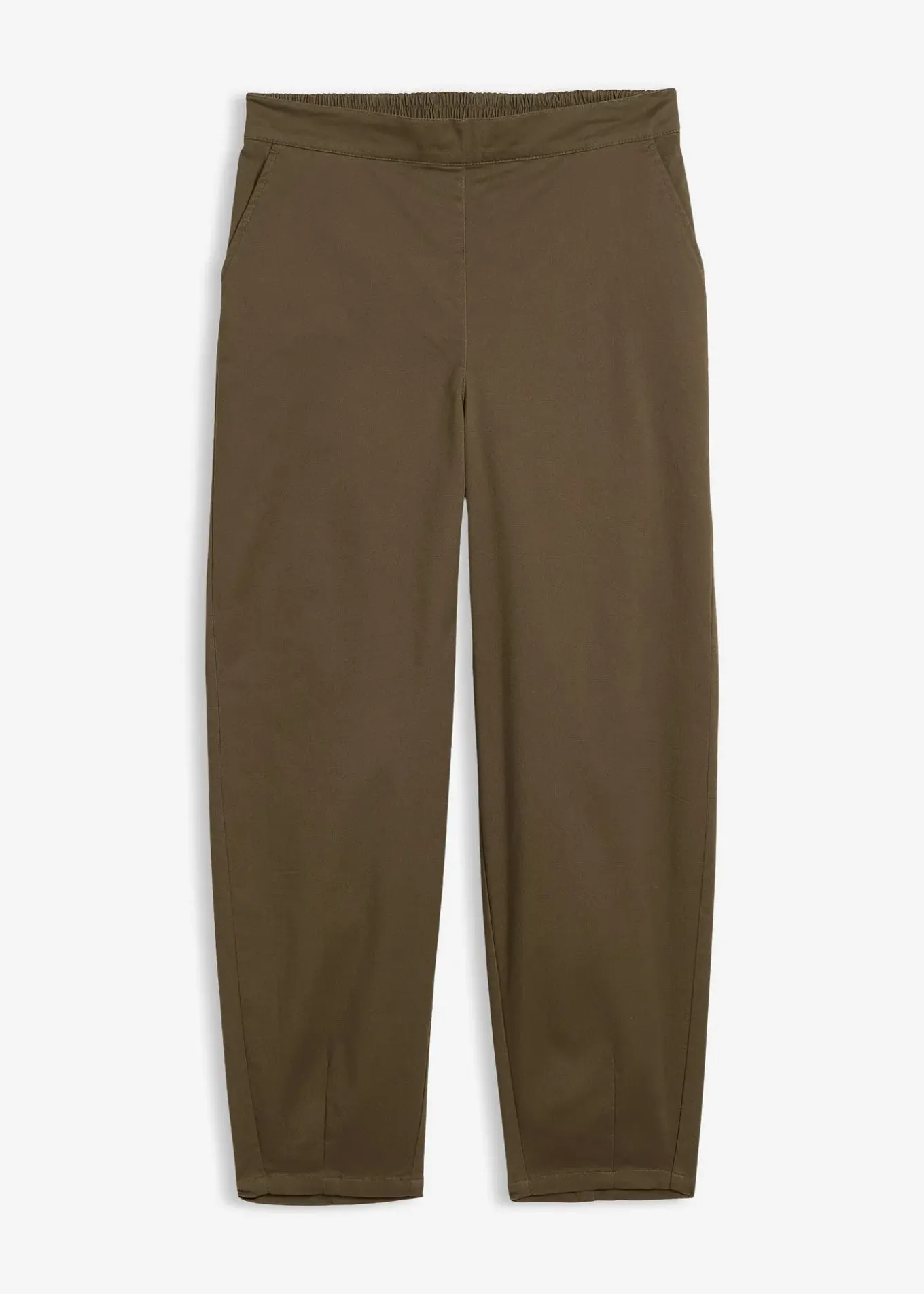 Pantalon à enfiler en coton élastiqué