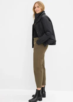 Pantalon à enfiler en coton élastiqué