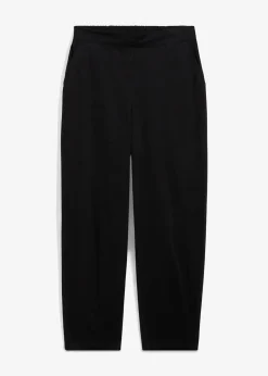 Pantalon à enfiler en coton élastiqué