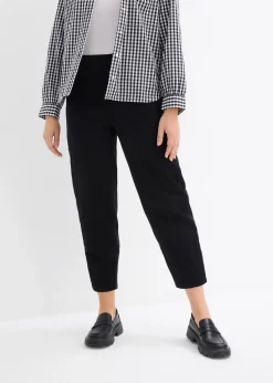 Pantalon à enfiler en coton élastiqué