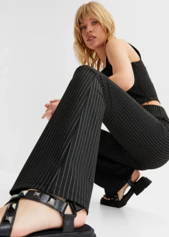 Pantalon à fines rayures