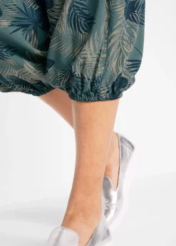 Pantalon 3/4 fluide en viscose extensible