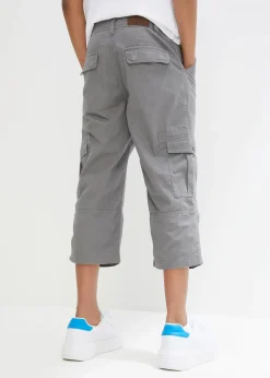 Pantalon 3/4 garçon 100% coton, loose