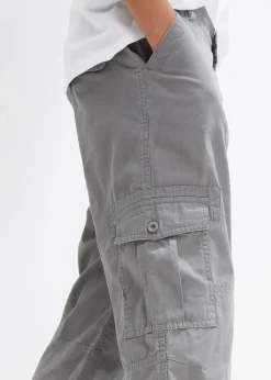 Pantalon 3/4 garçon 100% coton, loose