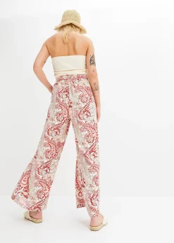 Pantalon à imprimé paisley