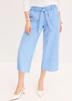 Pantalon à imprimé Vichy