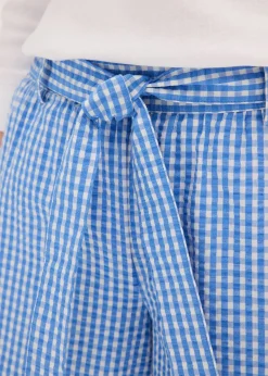 Pantalon à imprimé Vichy