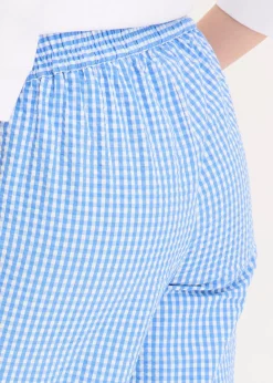 Pantalon à imprimé Vichy