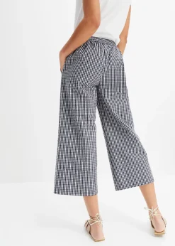 Pantalon à imprimé Vichy