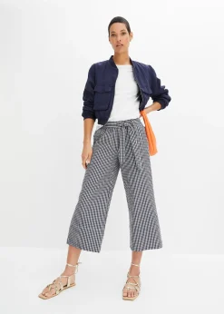 Pantalon à imprimé Vichy