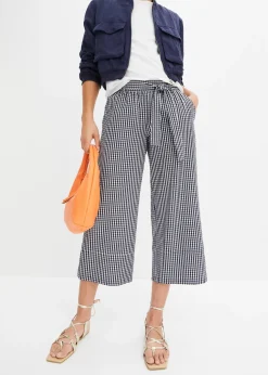 Pantalon à imprimé Vichy