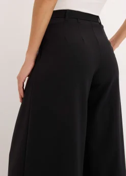 Pantalon à pinces avec ceinture (ens. 2 pces)