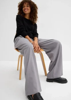 Pantalon à pinces avec lien à nouer