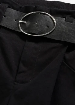 Pantalon à pinces en coton extensible