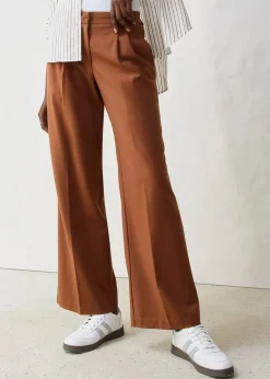 Pantalon à pinces en laine