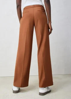 Pantalon à pinces en laine