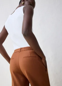 Pantalon à pinces en laine