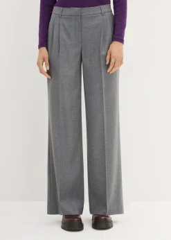 Pantalon à pinces en laine