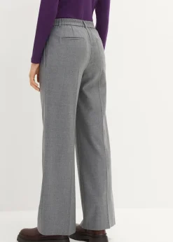Pantalon à pinces en laine