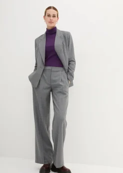 Pantalon à pinces en laine