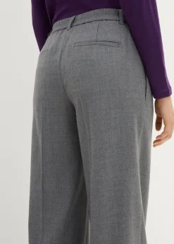 Pantalon à pinces en laine