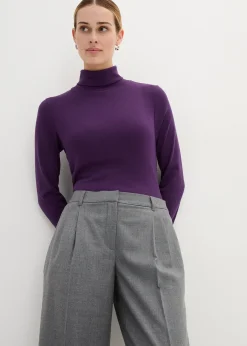 Pantalon à pinces en laine