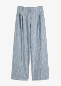 Pantalon à pinces en lin majoritaire