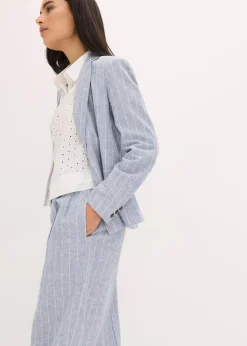 Pantalon à pinces en lin majoritaire