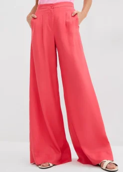 Pantalon à pinces en lyocell fluide