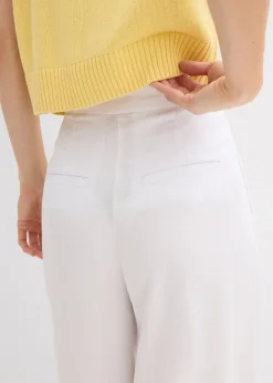 Pantalon à pinces en lyocell fluide