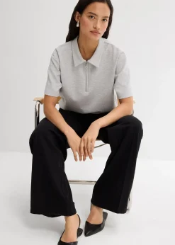 Pantalon à pinces en twill 100% coton