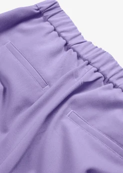 Pantalon à pinces et taille élastiquée