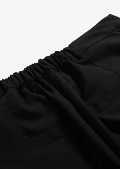 Pantalon à pinces et taille élastiquée
