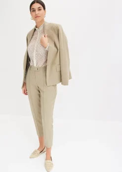 Pantalon à taille élastiquée