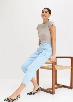 Pantalon à taille élastiquée