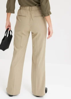 Pantalon à taille élastiquée