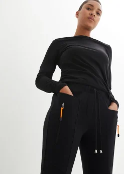 Pantalon à taille élastiquée en Punto di Roma confortable