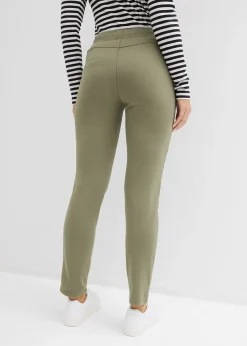 Pantalon à taille élastiquée en Punto di Roma confortable