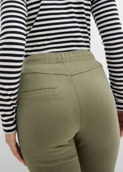 Pantalon à taille élastiquée en Punto di Roma confortable