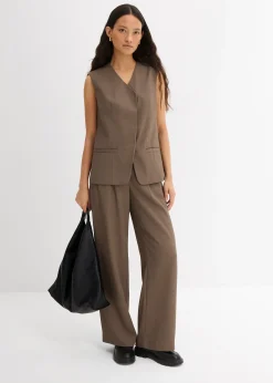 Pantalon à texture twill