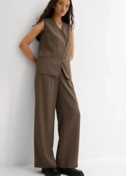 Pantalon à texture twill