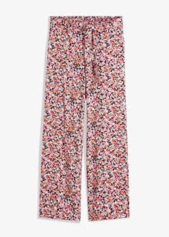 Pantalon 100% viscose, taille élastiquée