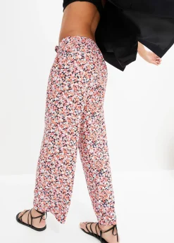 Pantalon 100% viscose, taille élastiquée