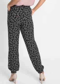 Pantalon 100% viscose, taille élastiquée
