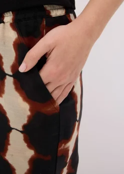 Pantalon ample à imprimé batik